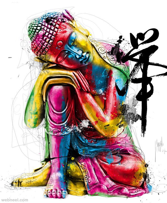 artistic buddha